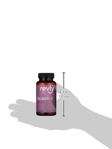 Thumbnail: Amazon Brand - Revly Vitamin C, 2500 mg Collagen Peptides per Serving, 90 Table
