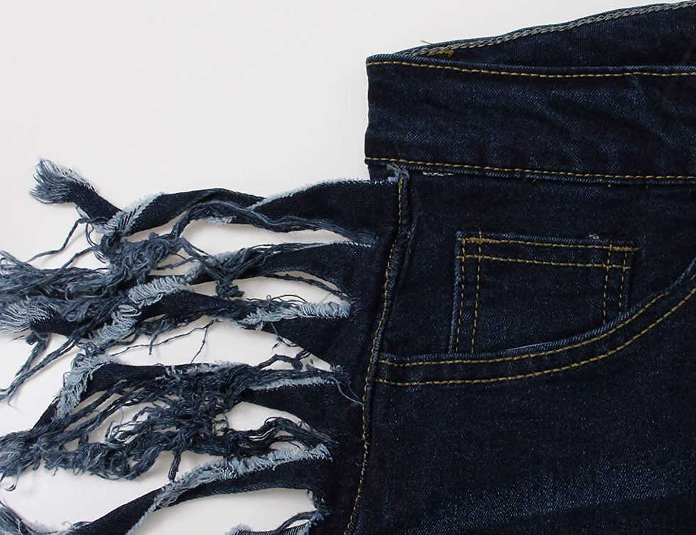 Thumbnail: Women's Skinny Ripped Jeans Stretch Destroyed Mid High Waist Denim Pants