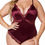 Thumbnail: Avidlove Plus Size Lingerie for Women Sexy Snap Crotch Teddy Bodysuit Satin Dee