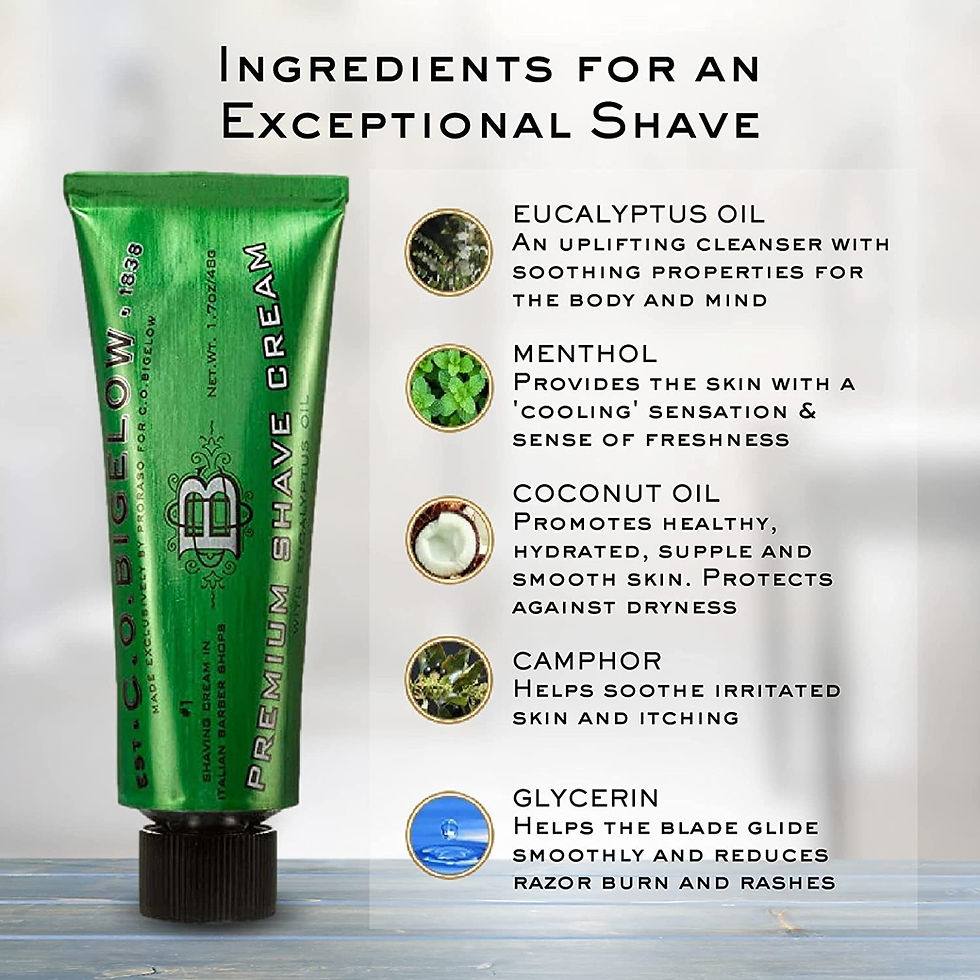 Thumbnail: C.O. Bigelow Premium Shave Cream for Men with Eucalyptus and Coconut Oil, 5.2 O