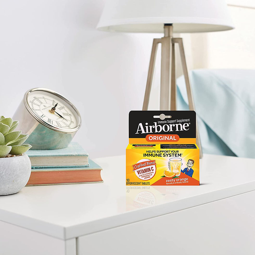 Thumbnail: Airborne 1000mg Vitamin C with Zinc Effervescent Tablets, Immune Support Supple