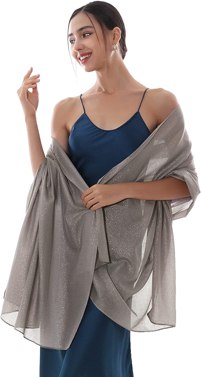 Thumbnail: RIIQIICHY Womens Scarf Shawls and Wraps for Evening dresses Pashmina Formal Sha