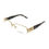 Thumbnail: Versace VE 1175B Eyeglasses w/Gold Frame and Non- 53 mm Diameter Lenses,
