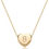Thumbnail: Tiny Gold Initial Heart Necklace-14K Gold Filled Handmade Dainty Personalized L