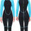 Thumbnail: REALON Wetsuit Men 5/4mm Neoprene Full Body Thermal Scuba Diving Suits, 3/2mm W