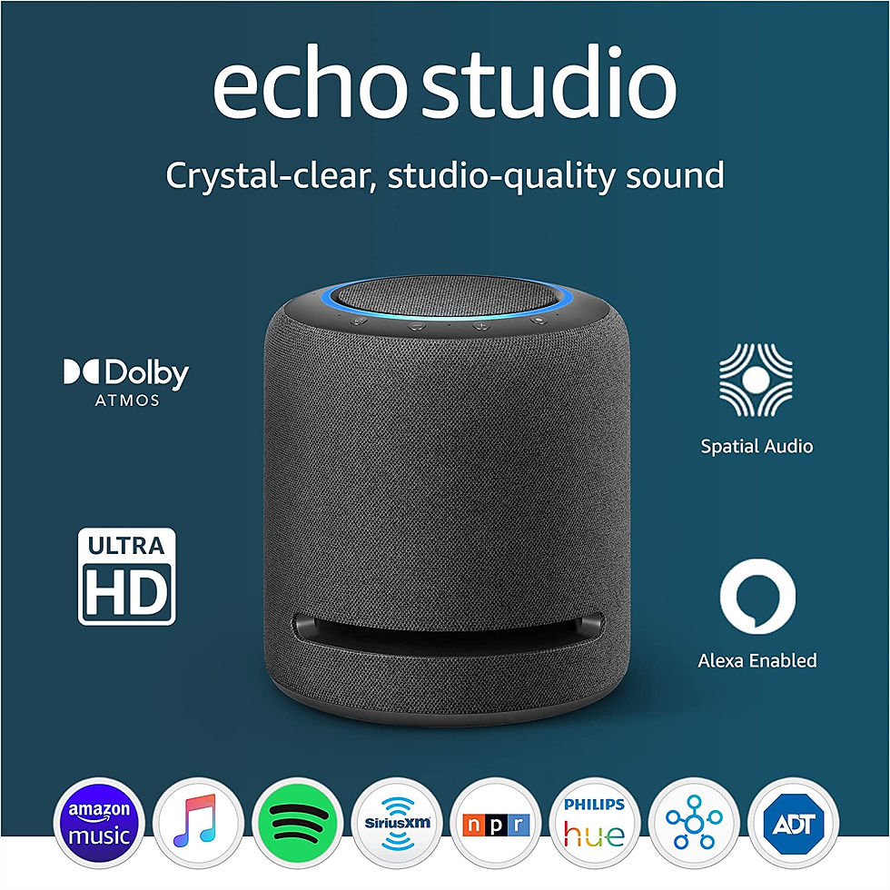 Thumbnail: Echo Home Entertainment Bundle | Echo Studio + 2 Echo (4th Gen), Charcoal