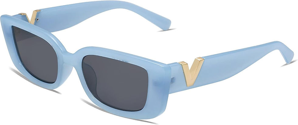 Thumbnail: Allarallvr Rectangle Sunglasses for Women 90s Retro Trendy Y2K Classical Vintag