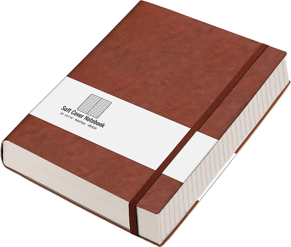 Thumbnail: AHGXG College Ruled/Lined Notebook - 320 Numbered Pages B5 Lined Journal, 100gs