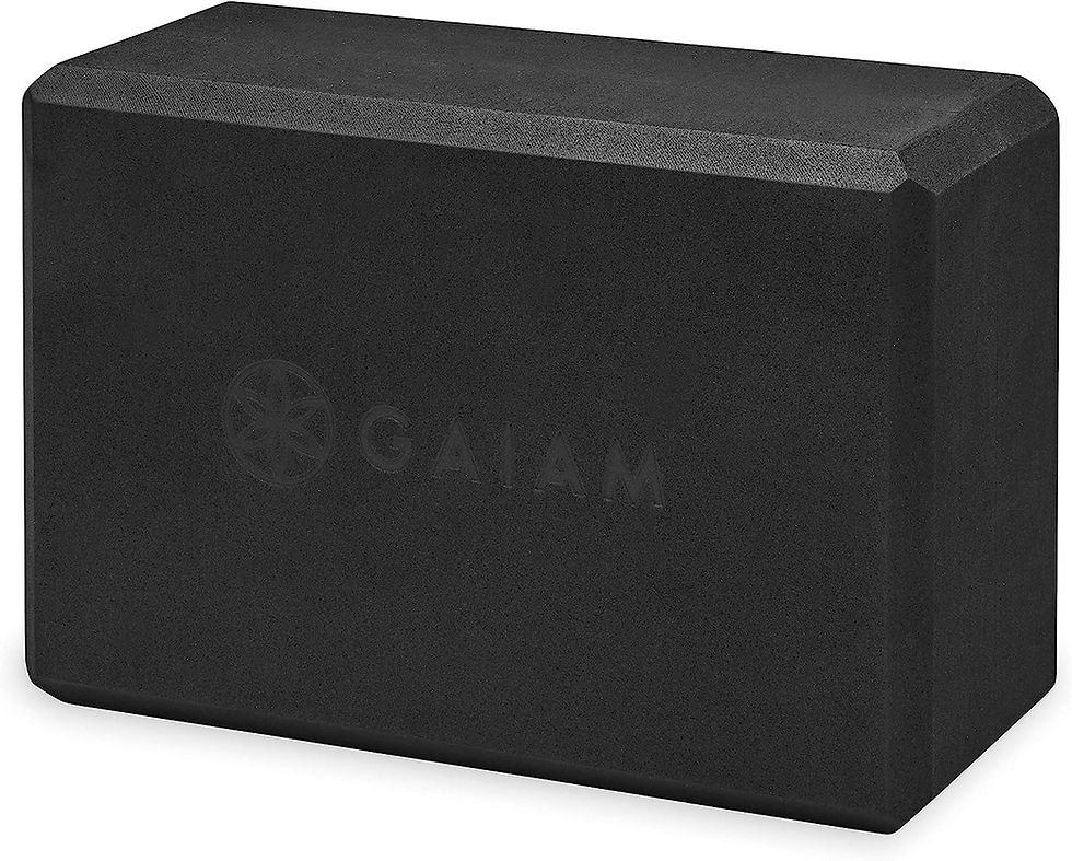Thumbnail: Gaiam Yoga Block - Supportive Latex-Free EVA Foam Soft Non-Slip Surface for Yog