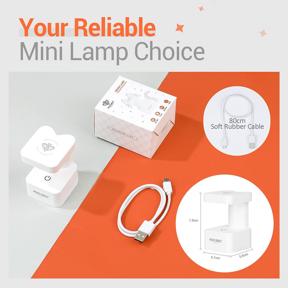 Thumbnail: modelones Mini LED Nail Lamp & 7 in 1 Builder Nail Gel for Home DIY Nail Art