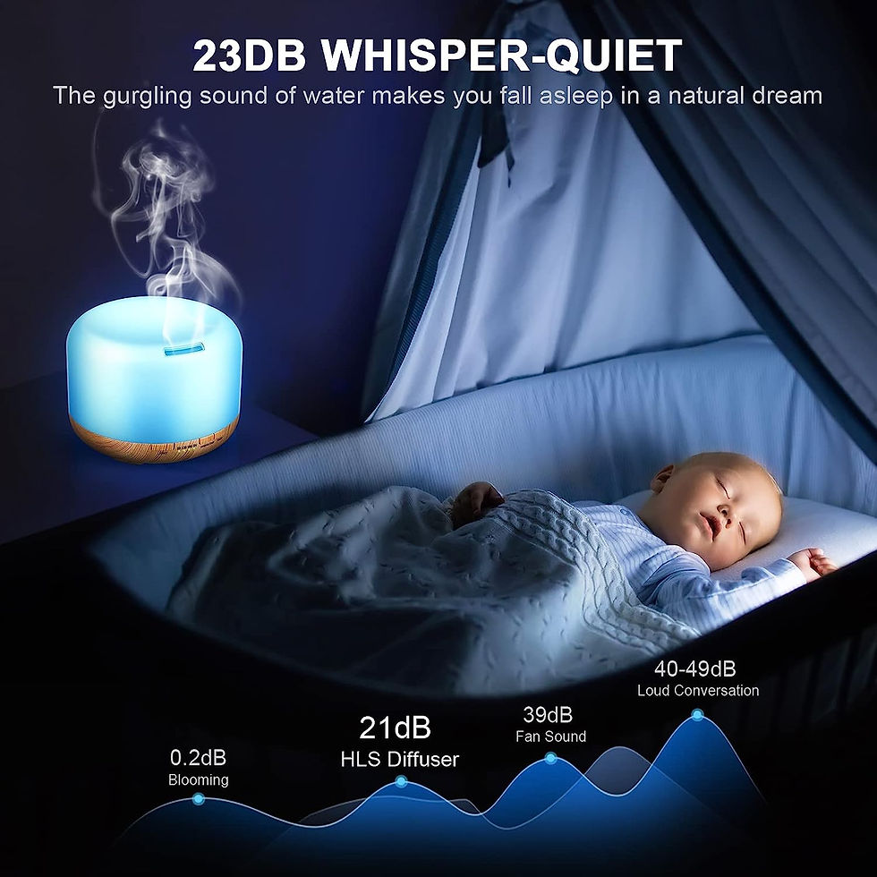 Thumbnail: 500ML Essential Oil Diffusers for Home Office with Soft Light,Aromatherapy Diff