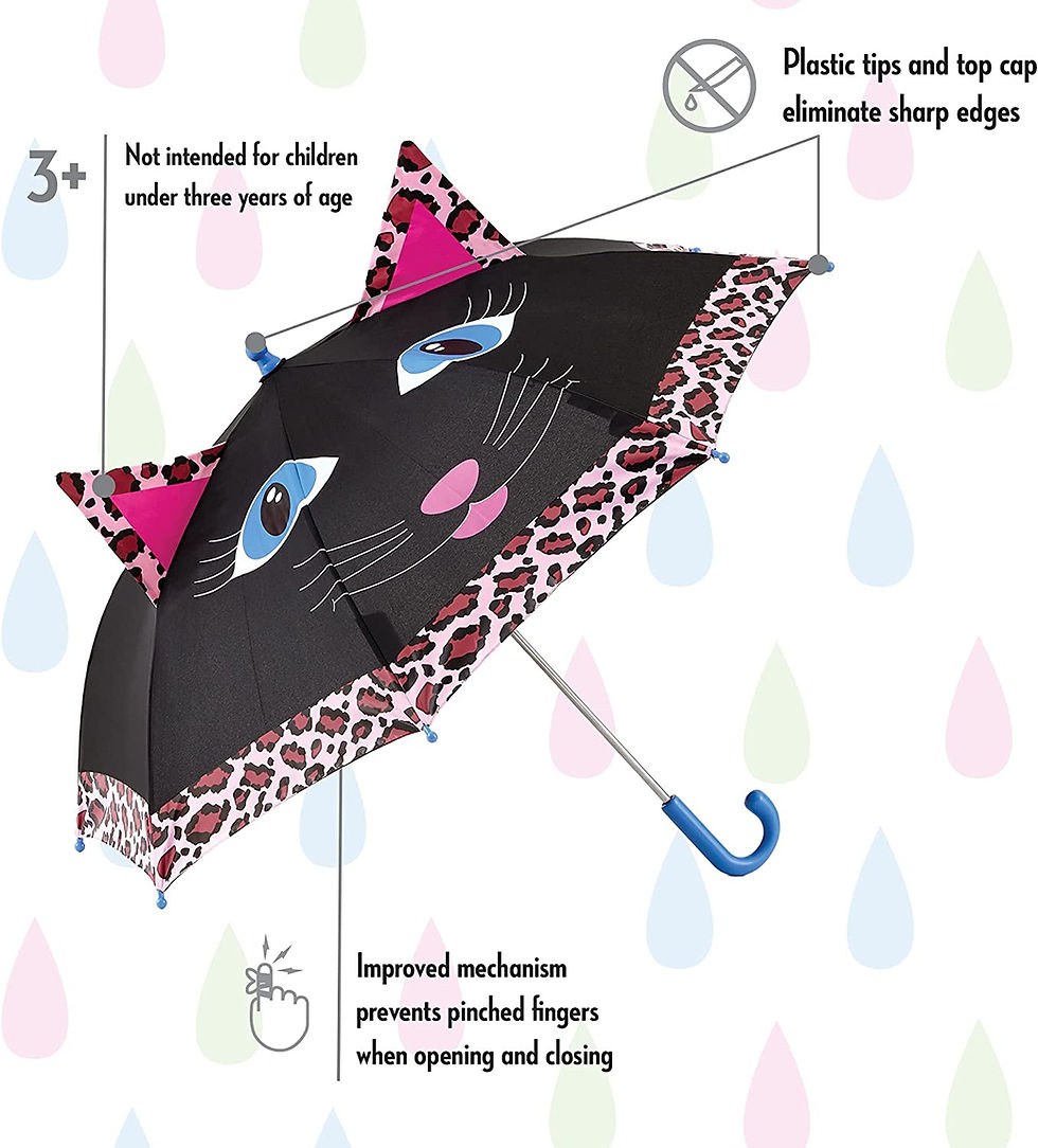 Thumbnail: ShedRain Kids Umbrella for Girls & Boys - Pinch-Proof, Easy Grip Handle - Compa