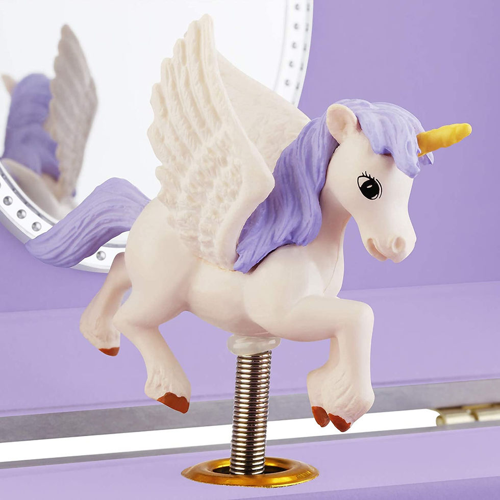 Thumbnail: RR ROUND RICH DESIGN Kids Musical Jewelry Box for Girls with Drawer and Jewelry