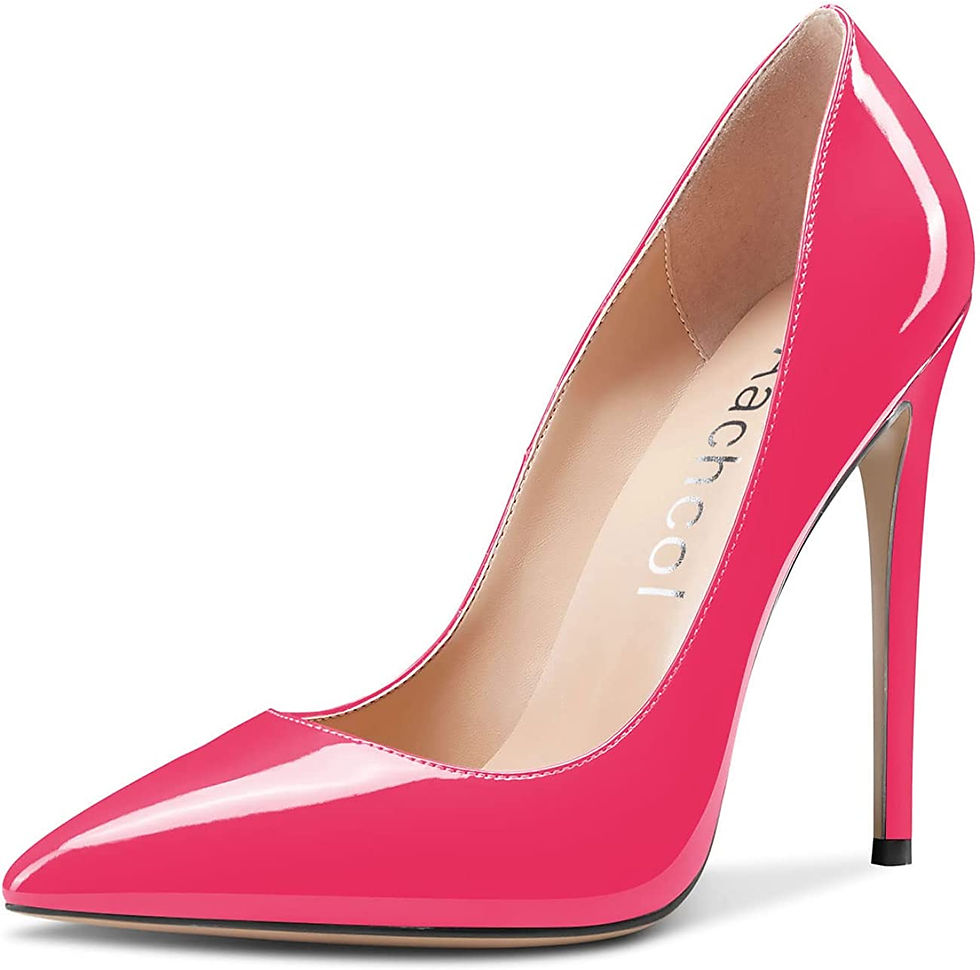 Thumbnail: Aachcol Women Stiletto High Heel Close Pointed Toe Pumps Slip-on Wedding Party 