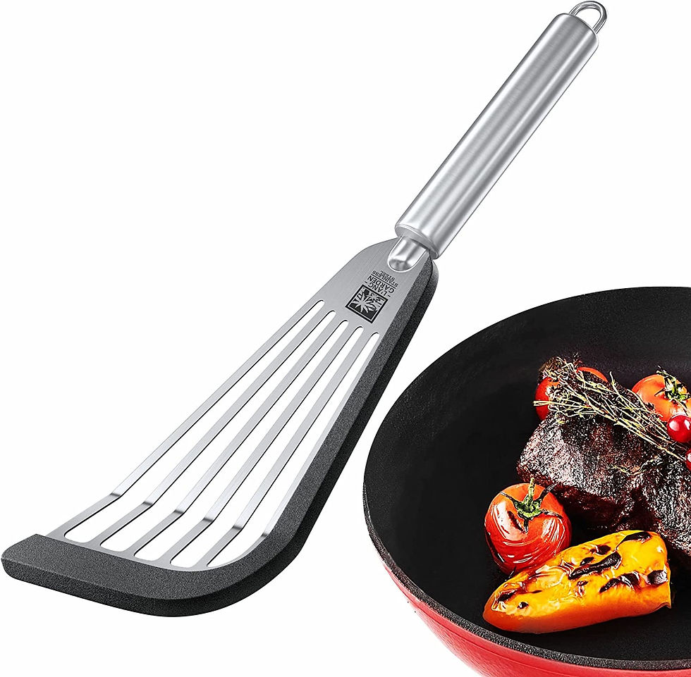 Thumbnail: Slotted Fish Spatula Stainless Steel - 11-inch Thin Spatula Heat Resistant with