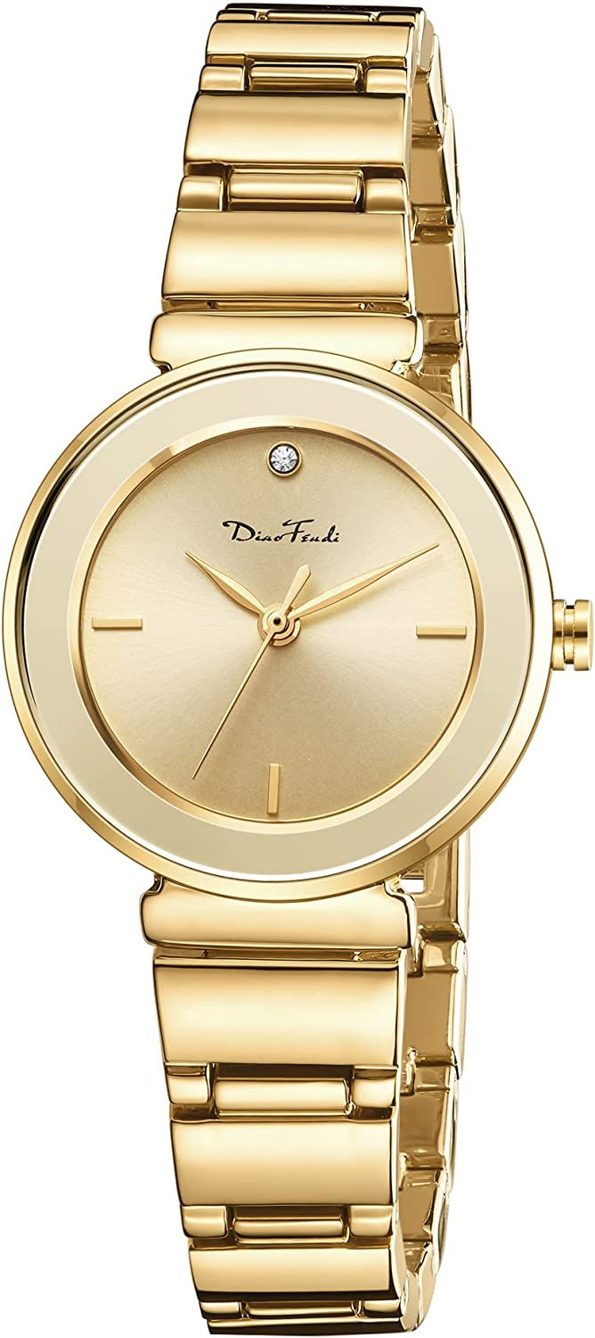 Thumbnail: Petite Bracelet Watch for Women, Diamond Dress Analog Watch Waterproof