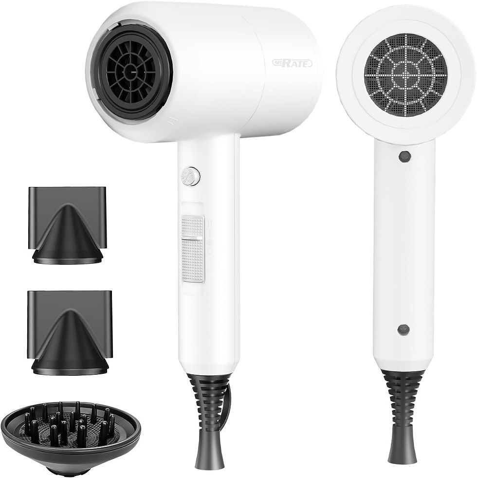 Thumbnail: SHRATE Ionic Hair Dryer with Diffuser | Professional Blow Dryer for Curly, Friz