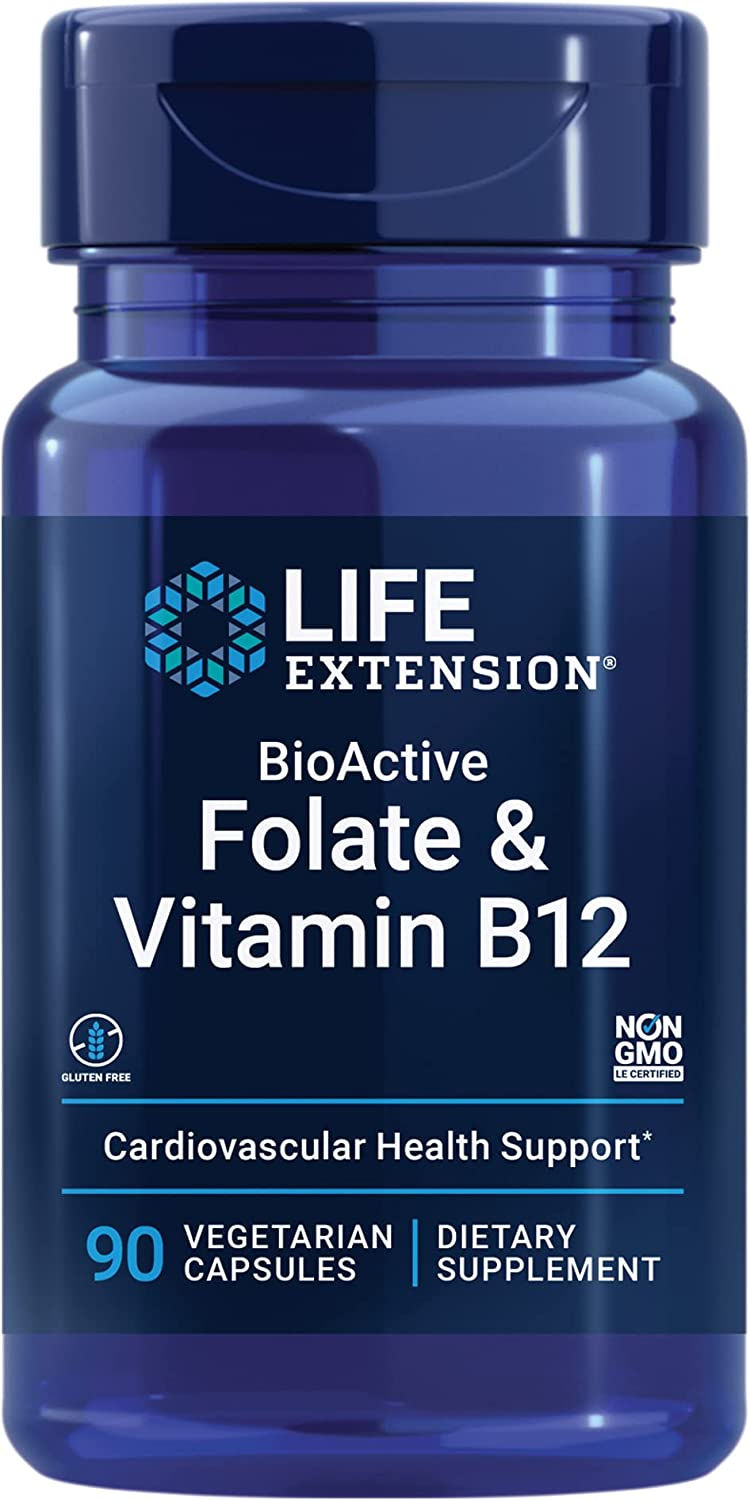 Thumbnail: Life Extension Vitamin B6 250 mg, 100 Vegetarian Capsules & Folate & Vitamin B1