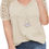 Thumbnail: Eytino Womens Plus Size Tops Lace Short Long Sleeve V/Crew Neck Casual Loose Bl