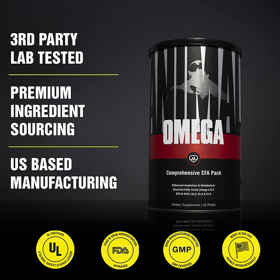 Thumbnail: Animal Omega-Omega 3 6 Supplement-Fish Oil,Flaxseed Oil,Salmon Oil,Cod Liver,He