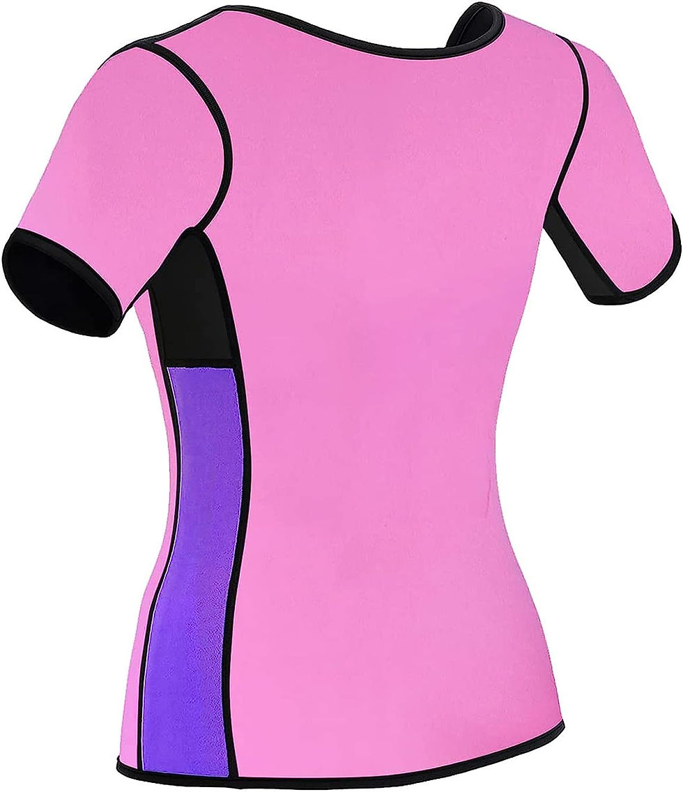 Thumbnail: NonEcho Women Sauna Body Shaper Sweat Suit Sleeve Spa Cami Hot Neoprene Slimmin