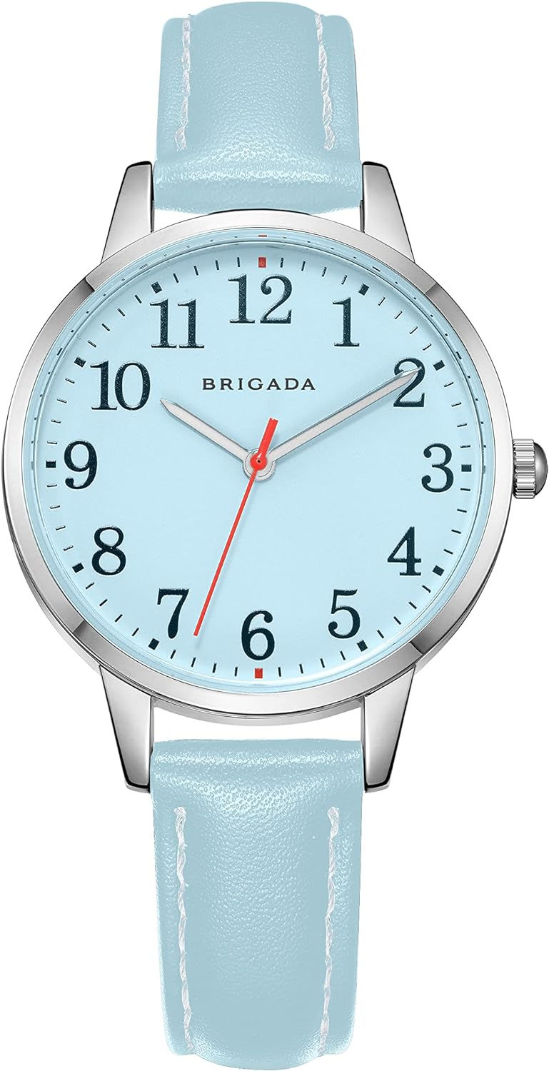 Thumbnail: BRIGADA Women's Watch Elegant Watch for Women Leather Band Ladies Watch for Wom