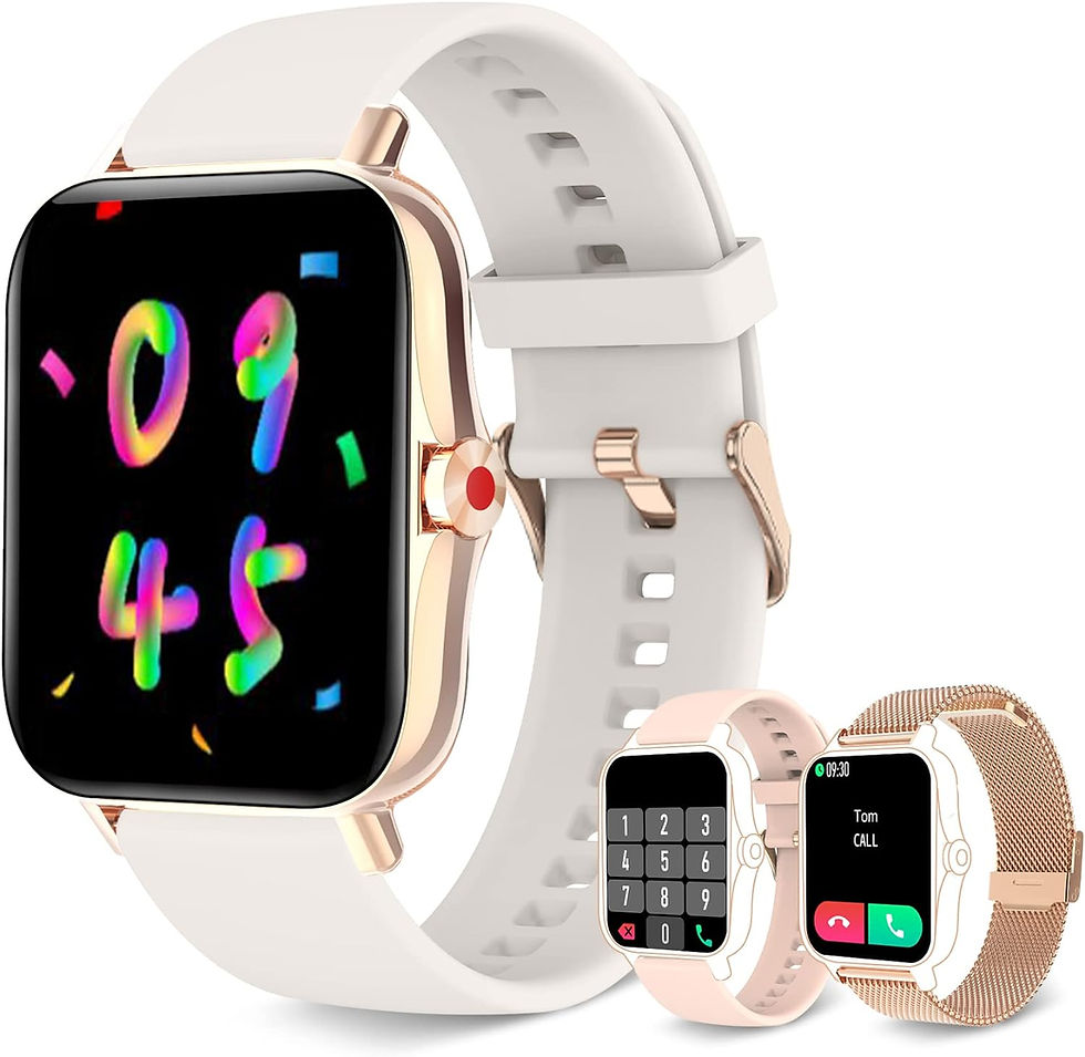 Thumbnail: Iaret Smart Watch for Women(Call Receive/Dial), Fitness Tracker Waterproof Smar