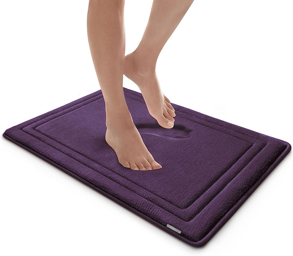 Thumbnail: Microdry 10887 Bath Mat, 17 in x 24 in, Coral