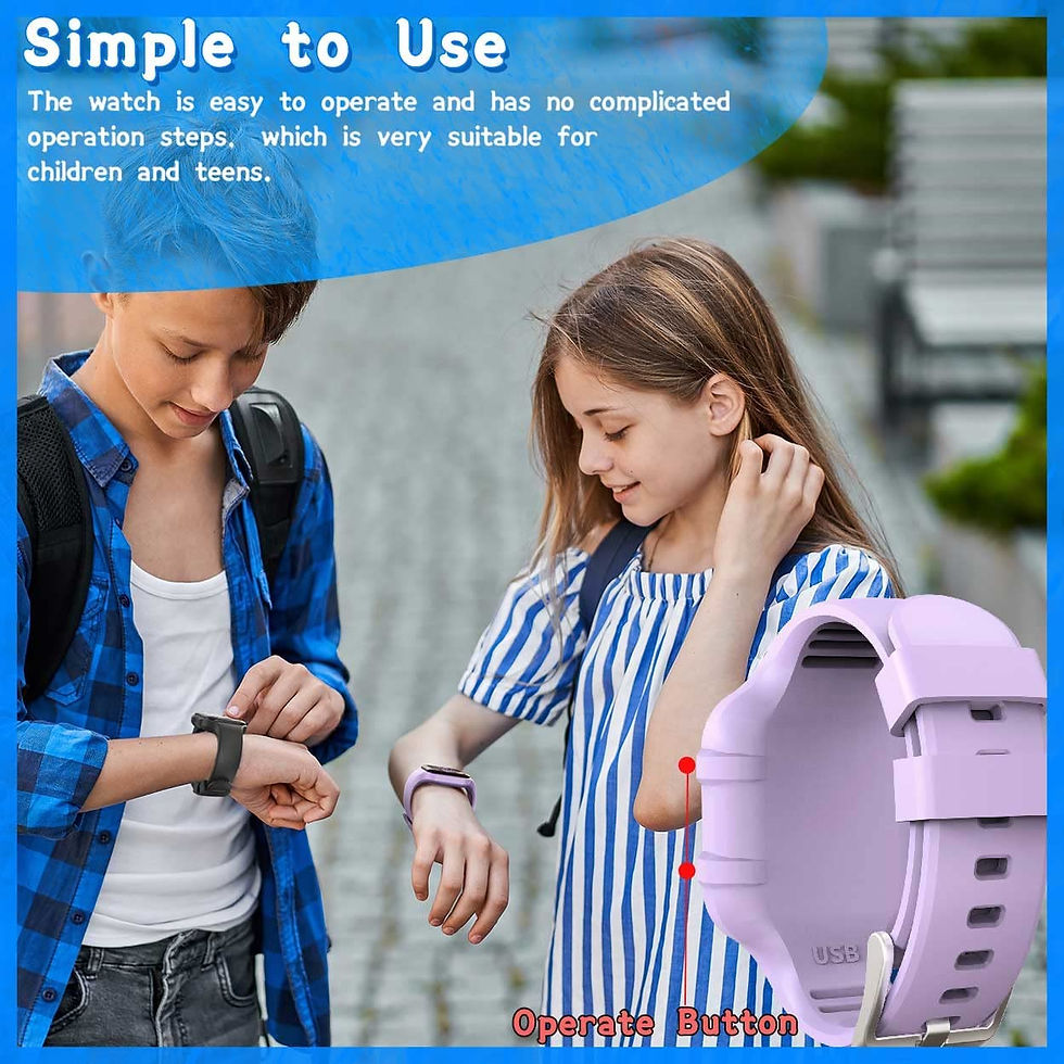 Thumbnail: Kids Led Fitness Tracker Watch, Non-Bluetooth Digital Pedometer Wristwatch, Wat