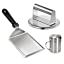 Thumbnail: HULISEN Cheese Melting Dome & Smashed Burger Press, 9 Inch Heavy Duty Round Bas