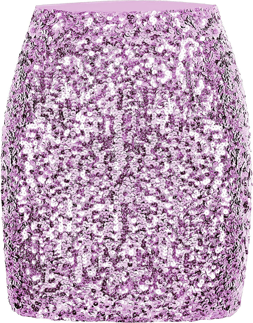 Thumbnail: MANER Women's Sequin Skirt Sparkle Stretchy Bodycon Mini Skirts Night Out Party