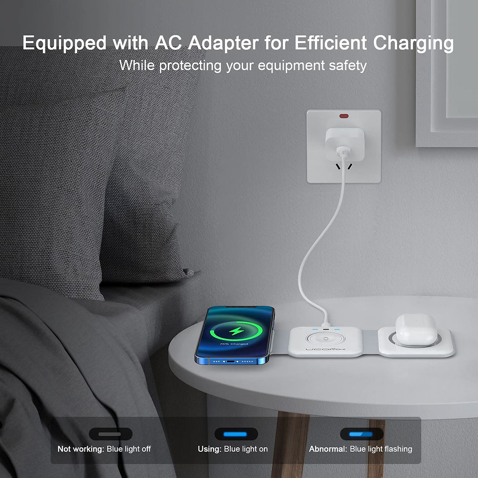 Thumbnail: UCOMX Nano 3 in 1 Wireless Charger for iPhone,Magnetic Foldable 3 in 1 Charging