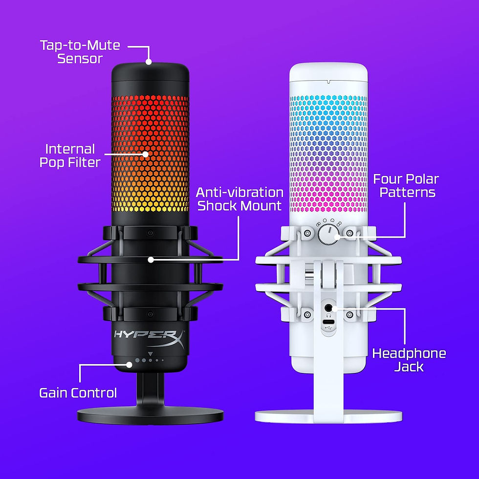 Thumbnail: HyperX QuadCast S – RGB USB Condenser Microphone for PC, PS4, PS5 and Mac, An
