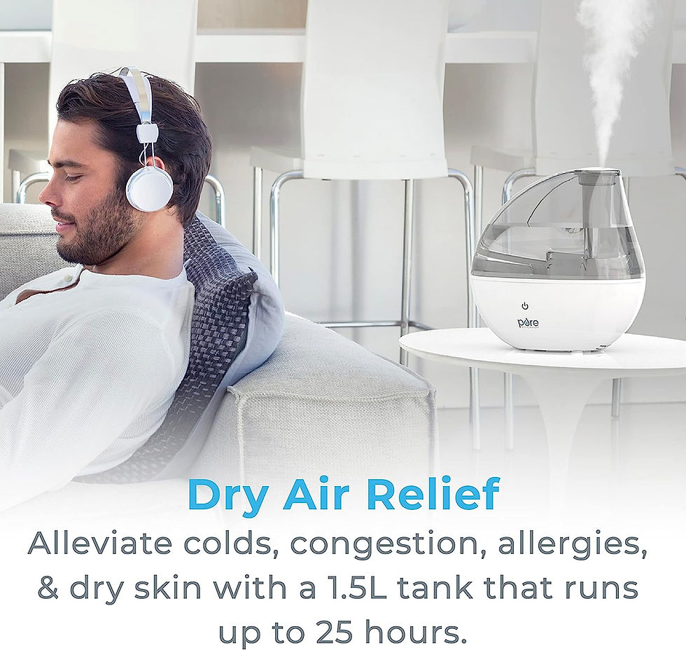 Thumbnail: Pure Enrichment® MistAire™ Silver Ultrasonic Cool Mist Humidifier for Bedroo