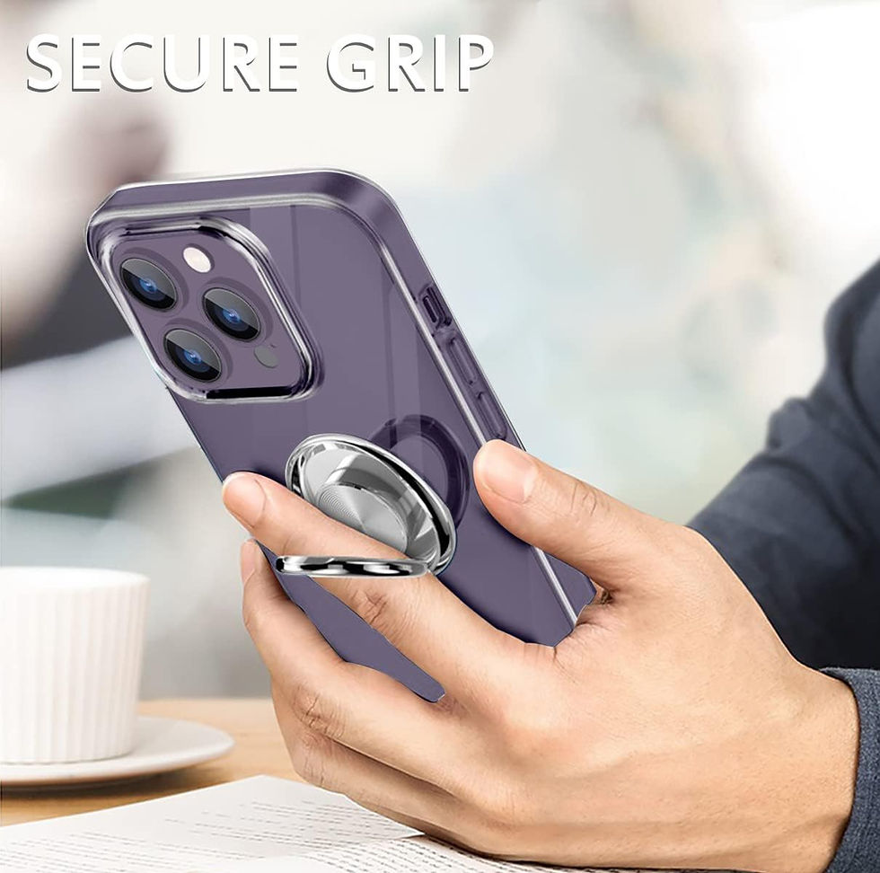 Thumbnail: Guuboly Crystal Clear Designed for iPhone 14 Pro Case with Ring Holder Kickstan