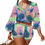 Thumbnail: YIQ8 Summer Two Piece Outfits for Women - African Floral Print 2 Piece Crop Top