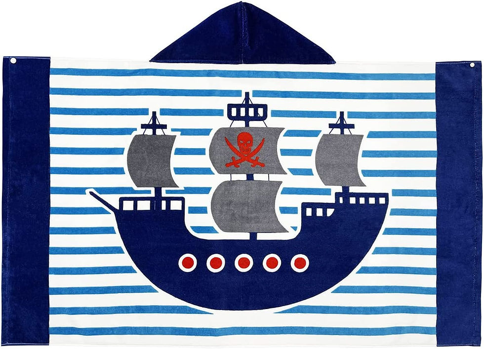 Thumbnail: BANGSAUR Christmas Bath Towel, Kids Toddler Hooded Beach Towels, Boys Girls Gif