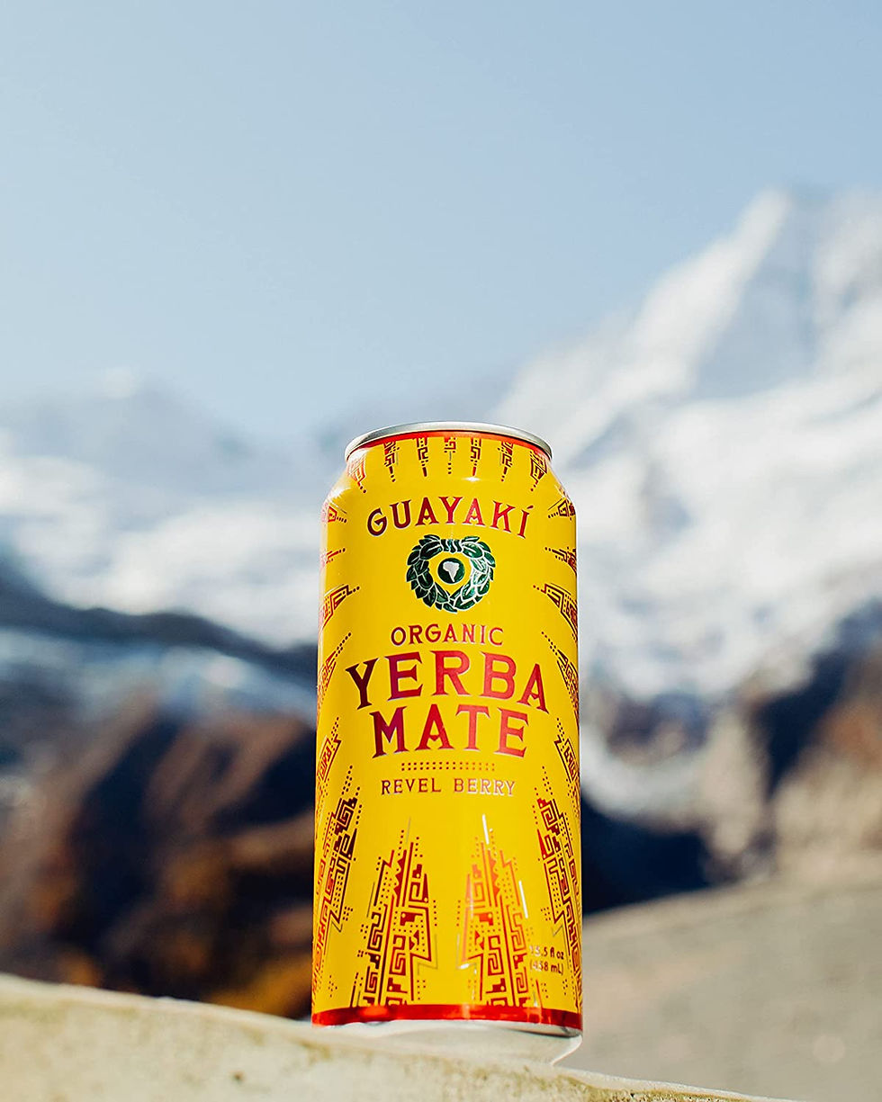 Thumbnail: Guayaki Yerba Mate, Clean Energy Drink Alternative, Organic Revel Berry, 15.5oz
