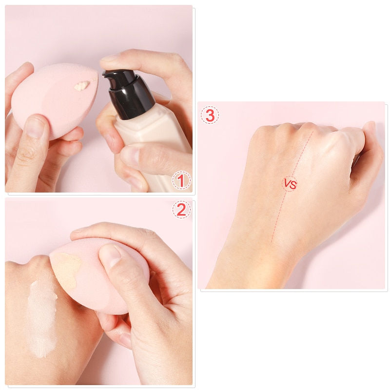 Thumbnail: Makeup Sponge Marbling Water-Drop Shape Foundation Concealer Sponge Mix Powder