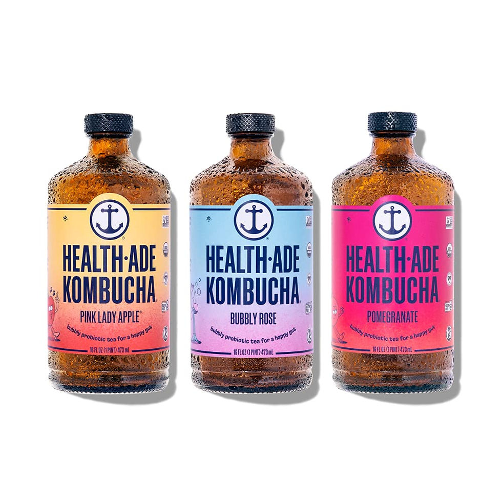 Thumbnail: Health-Ade Kombucha Tea Organic Drink, Fermented Tea with Living Probiotics, De