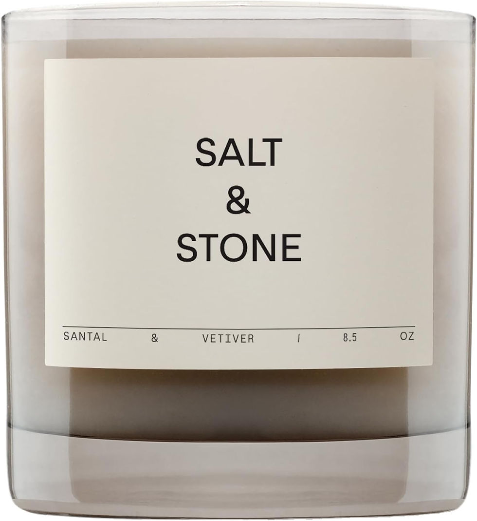 Thumbnail: Salt & Stone Scented Candle for Women & Men | Coconut & Soy Blend Wax | Hand-Po