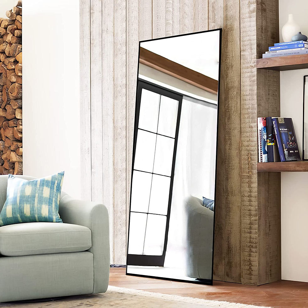 Thumbnail: NicBex Full Length Mirror, 43x16 Aluminum Alloy Frame Large Wall Mirror, Vanity