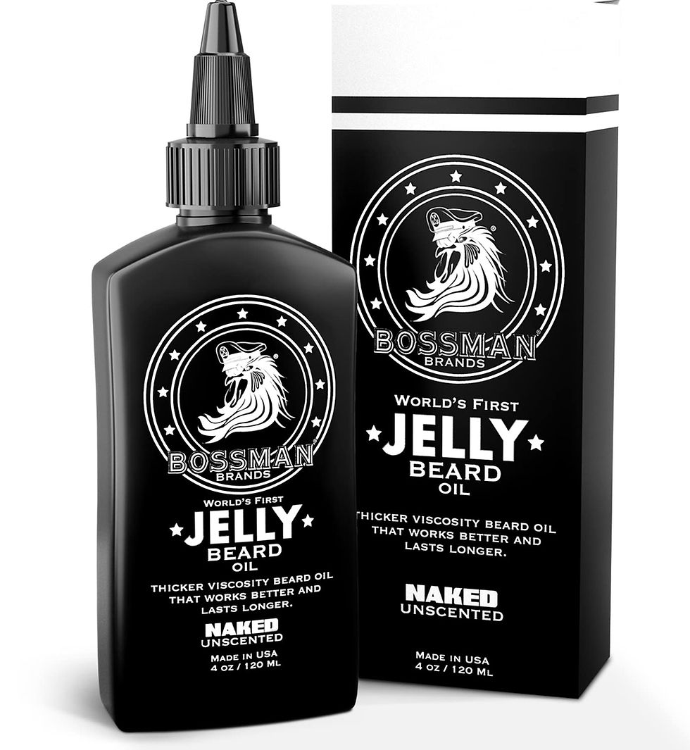 Thumbnail: Bossman Beard Oil Jelly (4oz) - Beard Growth Softener, Moisturizer Lotion Gel w
