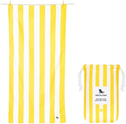 Thumbnail: Dock & Bay Beach Towel - Quick Dry, Sand Free - Compact, Lightweight - 100% Rec