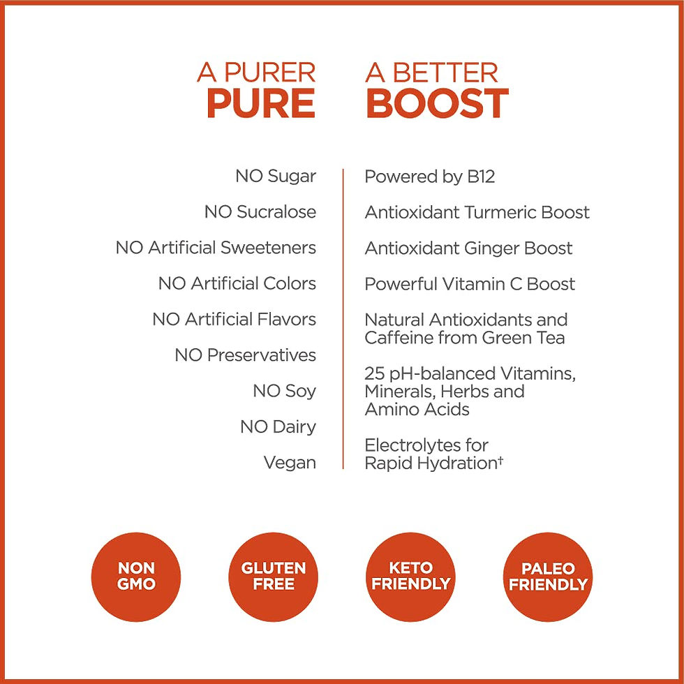 Thumbnail: Pureboost Clean Energy Drink Mix + Immune System Support. Sugar-Free Energy wit