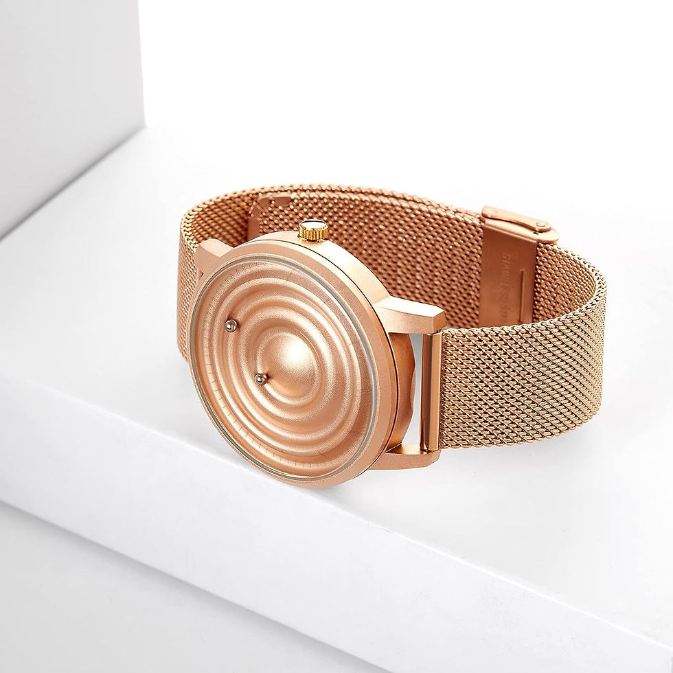 Thumbnail: EUTOUR Stainless Steel Magnetic Watch Corona Style Quartz Watch Business Casual