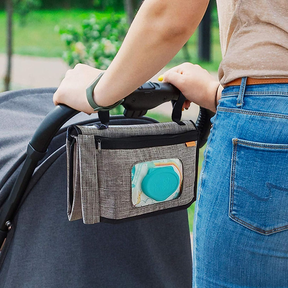 Thumbnail: liuliuby Crossbody Diaper Clutch - Diaper Pouch, Small Diaper Bag, Wristlet