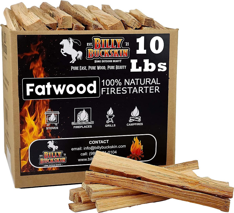 Thumbnail: Billy Buckskin Co. 10 lb. Fatwood Fire Starter Sticks | Easy & Safe Fire Starte