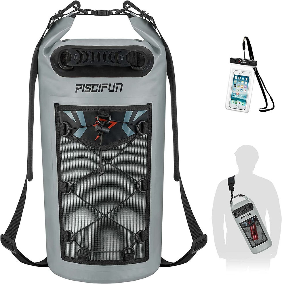 Thumbnail: Piscifun Dry Bag, Waterproof Floating Backpack 5L/10L/20L/30L/40L, with Waterpr