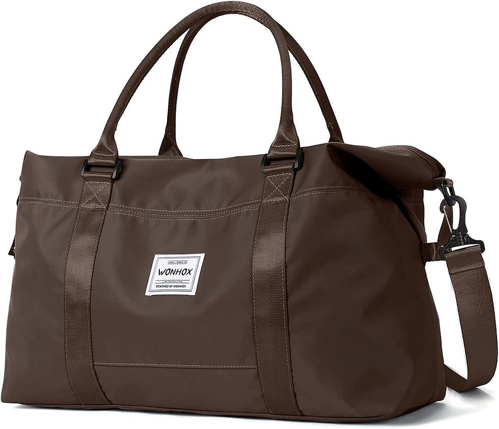 Thumbnail: Large Travel Tote Bag, Waterproof Expandable Duffel Gym Tote Bag,Weekender Carr